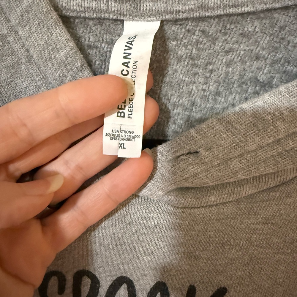 Gray Hoodie with RBG quote - Picture 2 of 2